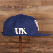 wearers right side of the Kentucky Wildcats Royal Blue Adjustable Snapback Hat