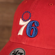 47 BRAND | PHILADELPHIA 76ERS | DAD HAT | RED | OSFM