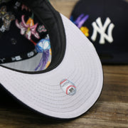 The undervisor on the New York Yankees Gray Bottom Bloom Spring Embroidery 59Fifty Fitted Cap | Navy Blue 59Fifty Cap