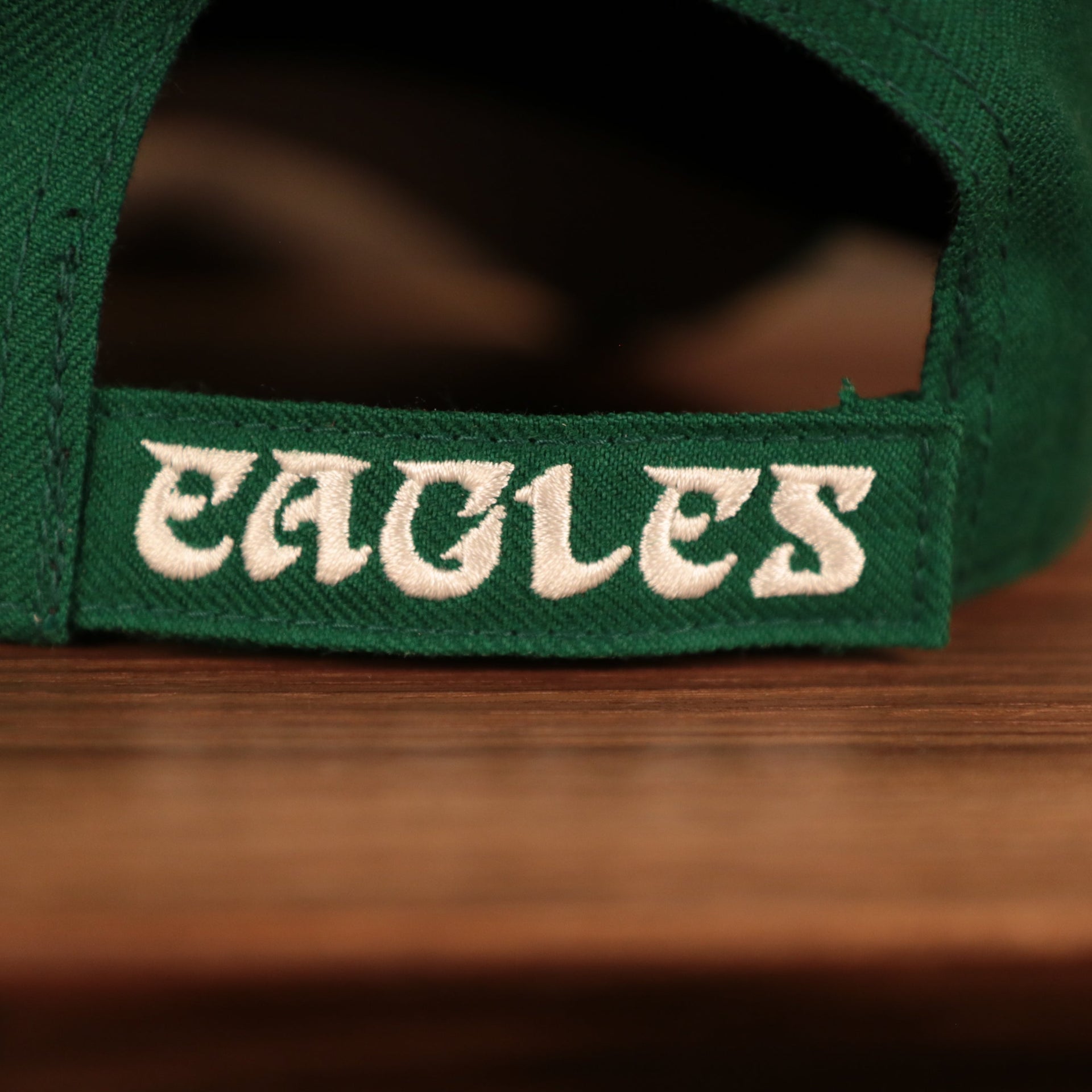 adjustable strap on the back Philadelphia Eagles Throwback Kelly Green Adjustable Dad Hat OSFM