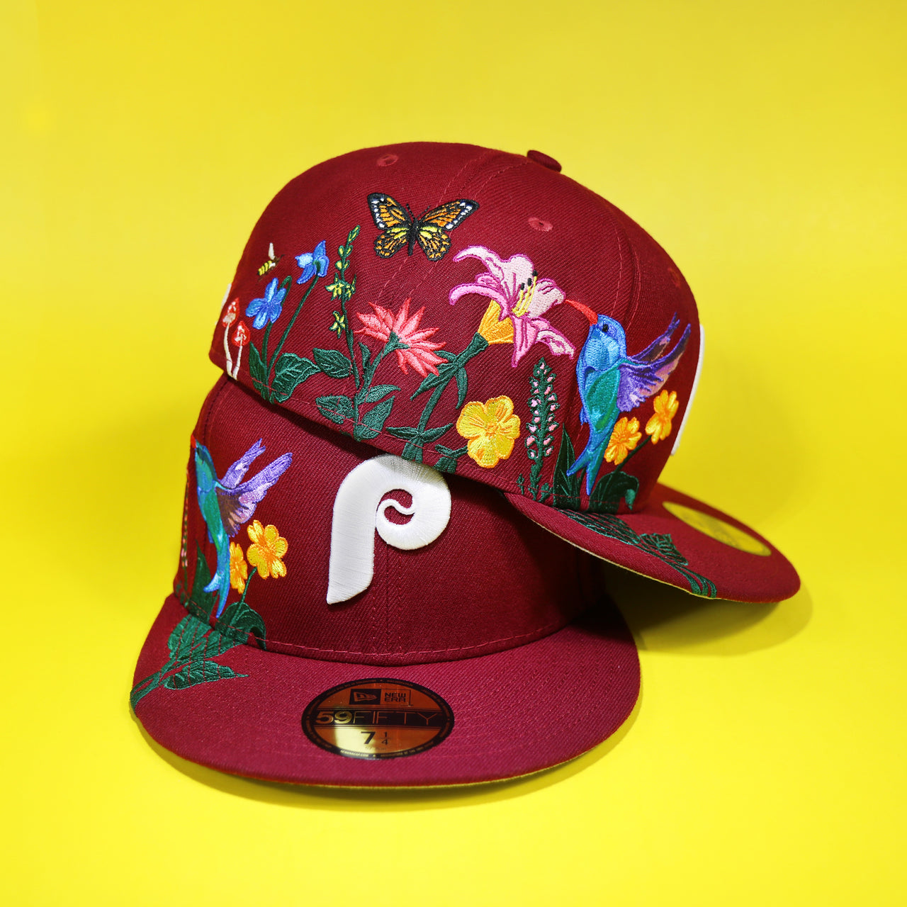 Chicago White Sox Gray Bottom Bloom Spring Embroidery 59Fifty Fitted Cap | Black 59Fifty Cap
