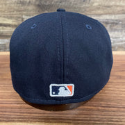 Back of the Houston Astros "City Cluster" Side Patch Gray Bottom Navy 59Fifty Fitted Cap