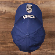 top view of the Tampa Bay Lightning Royal Blue Adjustable Dad Hat