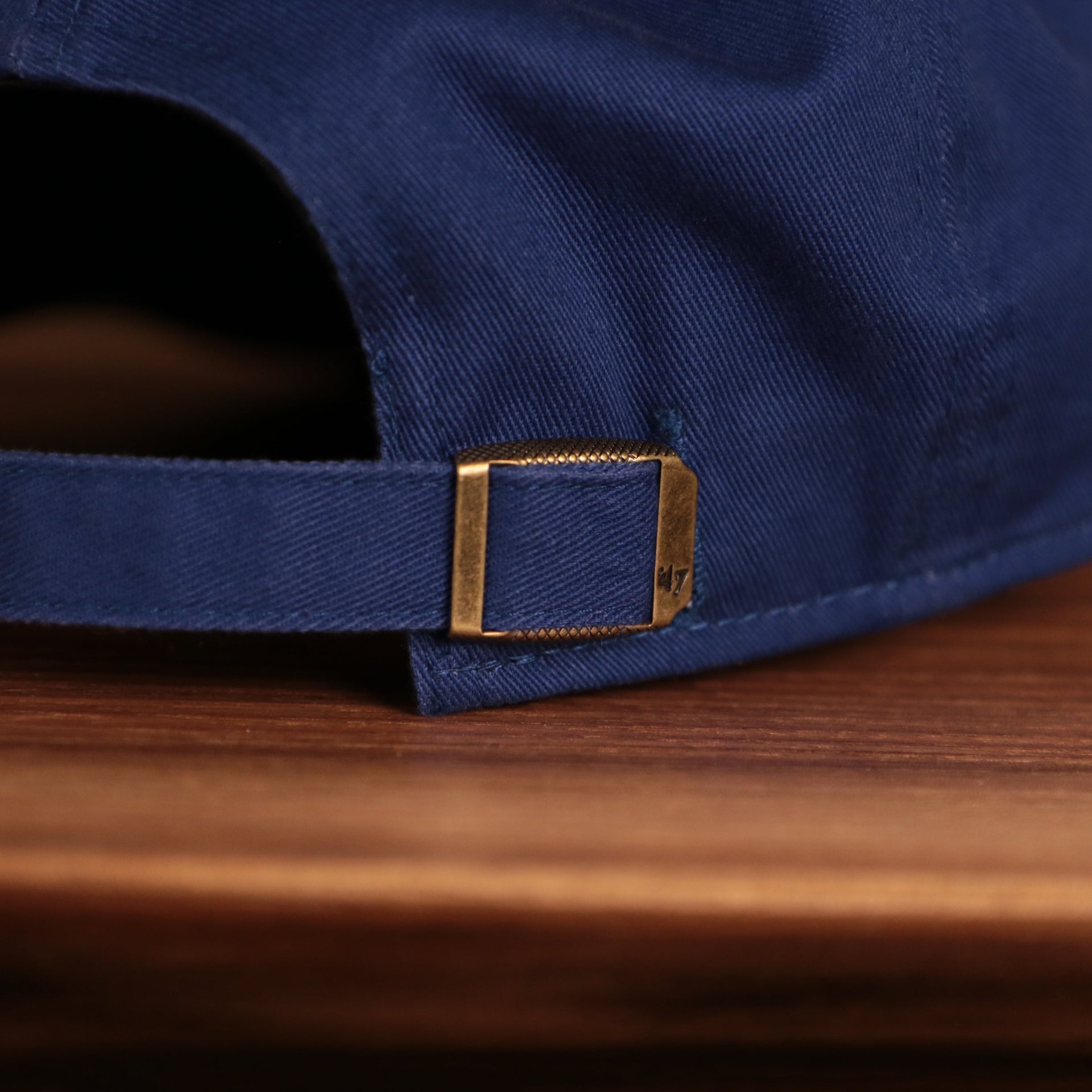 adjustable strap on the back of the Tampa Bay Lightning Royal Blue Adjustable Dad Hat