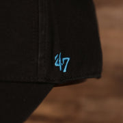 47 brand logo Miami Marlins Black Adjustable Dad Hat
