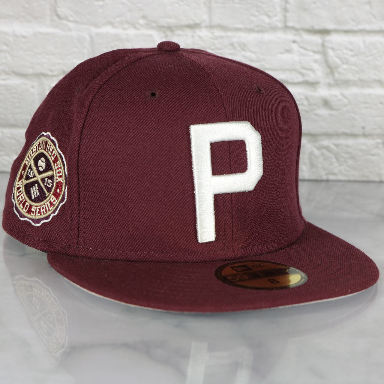 Philadelphia Phillies Cooperstown 1915 Boston Red Sox World Series side patch | Maroon 59Fifty Fitted Cap