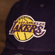 lakers logo Los Angeles Lakers Purple Adjustable Dad Hat