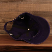 bottom of the Los Angeles Lakers Purple Adjustable Dad Hat
