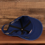 underside of the New York Islanders Royal Blue Adjustable Dad Hat