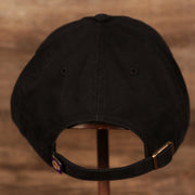 back side of the Los Angeles Lakers Black Adjustable Dad Hat