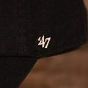 47 brand logo Los Angeles Lakers Black Adjustable Dad Hat