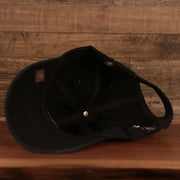 underside of the Los Angeles Lakers Black Adjustable Dad Hat