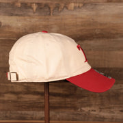 wearers right side on the Detroit Red Wings Cream and Red Retro Adjustable Dad Hat