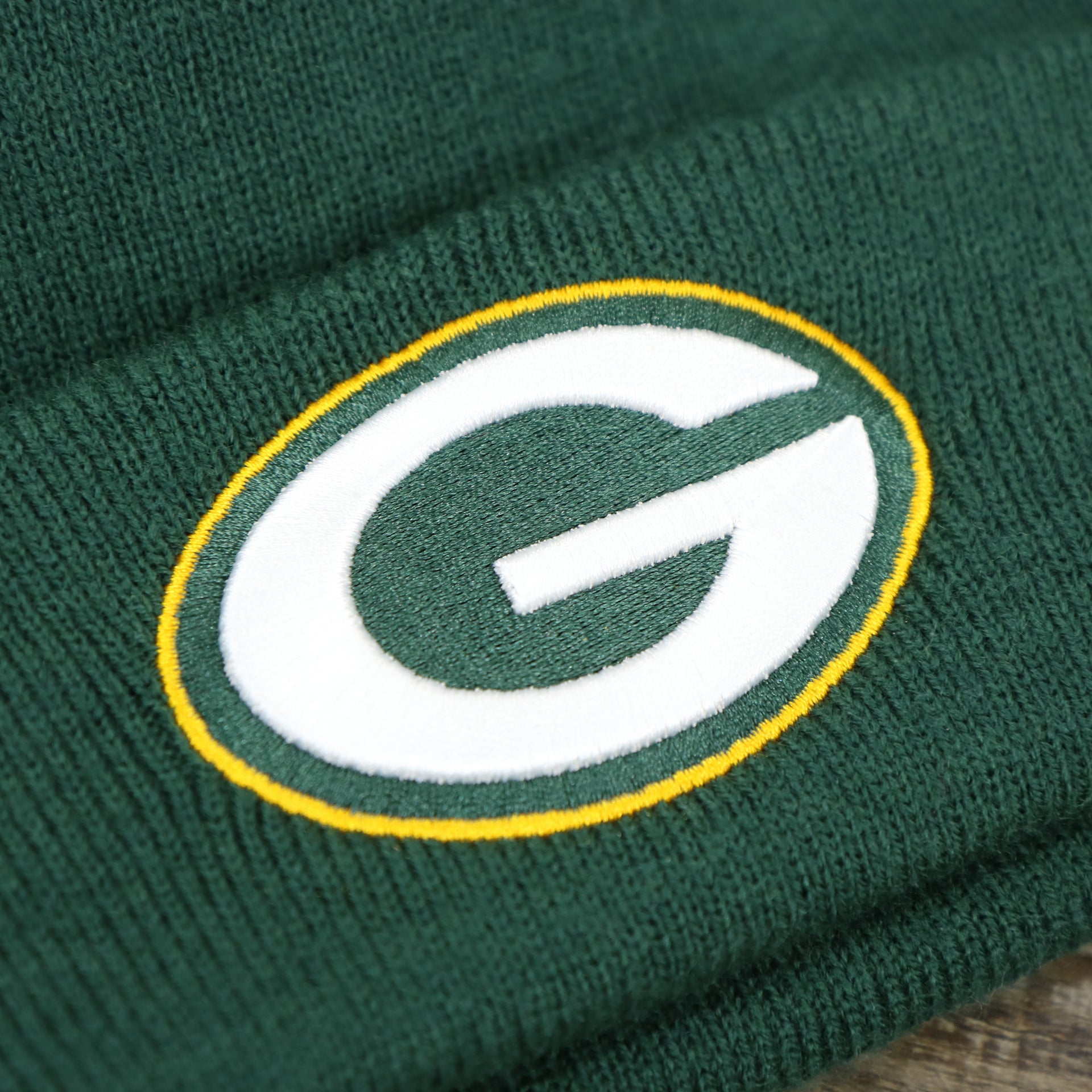Green Bay Packers Winter Knit Raised Cuff NFL Beanie | Green Winter Beanie
