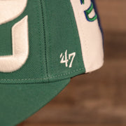 47 brand logo on the Hartford Whalers Blue White & Green Retro Adjustable Snapback Cap