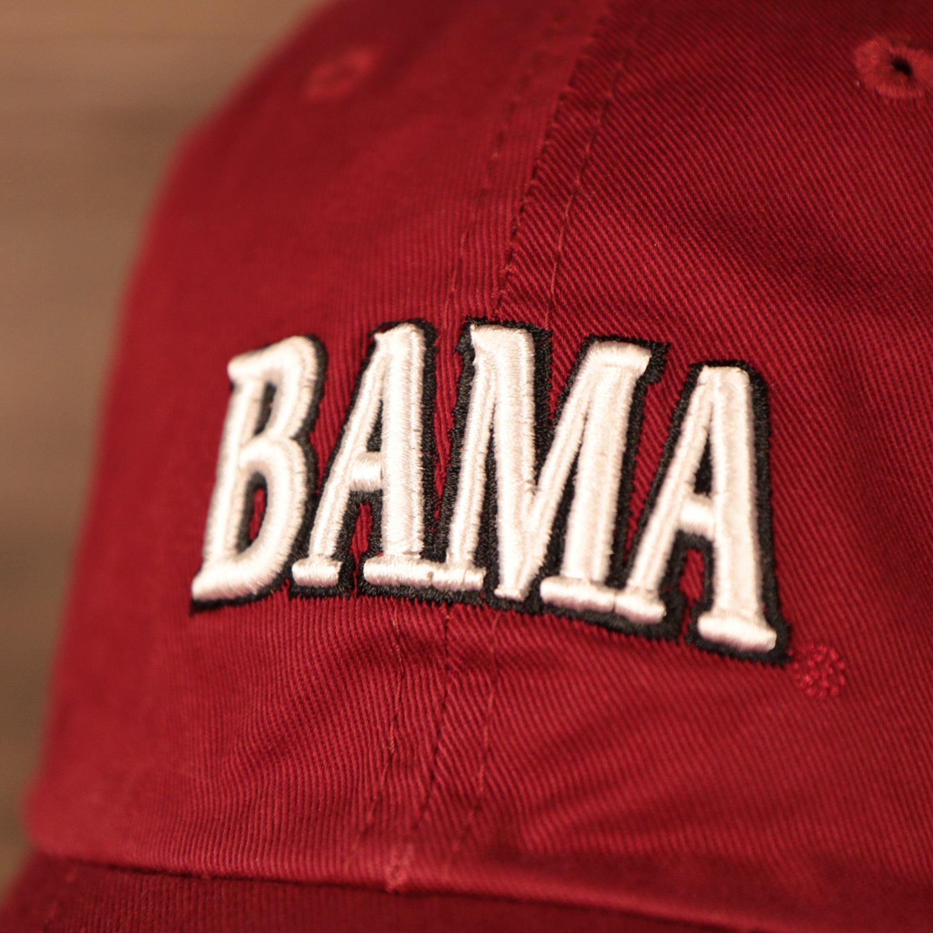 logo shot of the Alabama Crimson Tide Red Adjustable Dad Hat