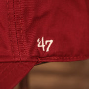 47 brand logo Alabama Crimson Tide Red Adjustable Dad Hat