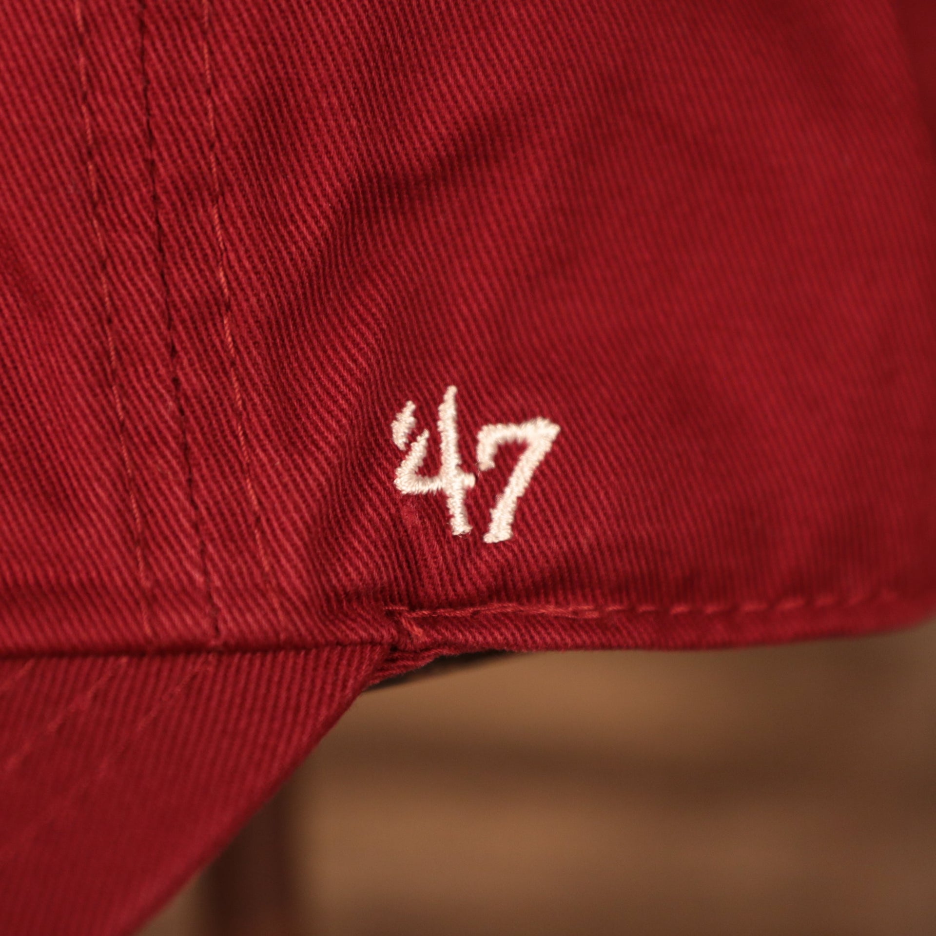 47 brand logo Alabama Crimson Tide Red Adjustable Dad Hat
