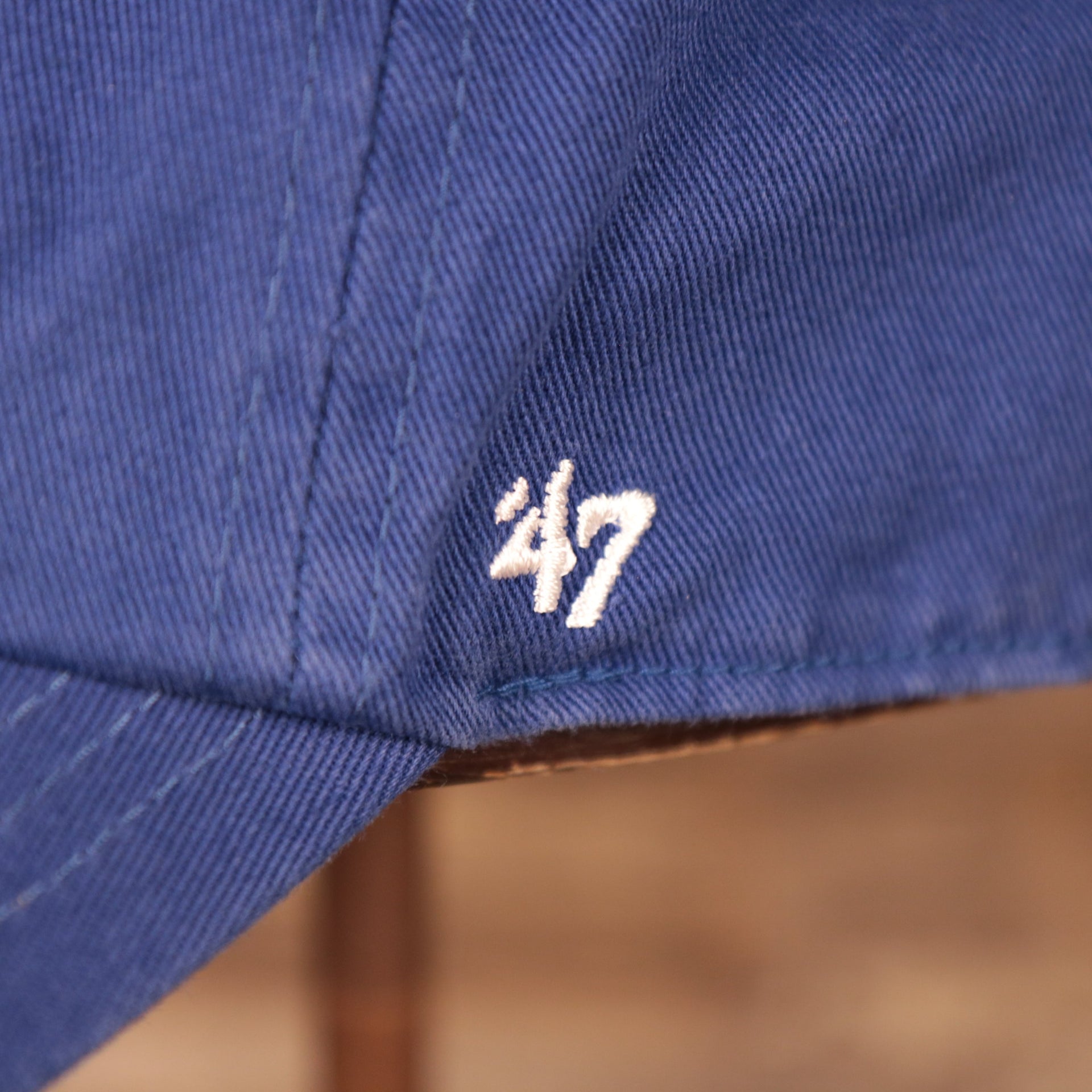 47 brand logo Hartford Whalers Throwback Royal Adjustable Dad Hat