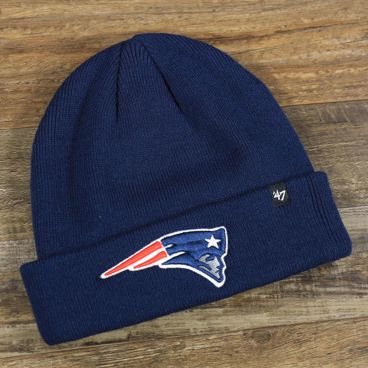 New England Patriots Cuffed Winter Beanie | Navy Blue Winter Beanie