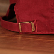 adjustable strap on the back of the Alabama Crimson Tide Logo Red Adjustable Dad Hat