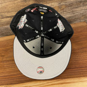 under brim view New York Yankees Cooperstown "Championship Rings" All Over Side Patch Gray Bottom 59FIFTY Fitted Cap