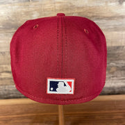 back of the Philadelphia Phillies "Patch Up" 1980 World Series Side Patch Gray Bottom 9Fifty Maroon Snapback Hat