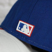 MLB cooperstown logo on the Cooperstown Montreal Expos Gray Bottom Tri Colored 59Fifty Fitted Cap | Red, Blue, And White 59Fifty Cap