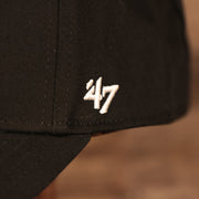 47 brand logo on the side Philadelphia Flyers Black Adjustable Dad Hat