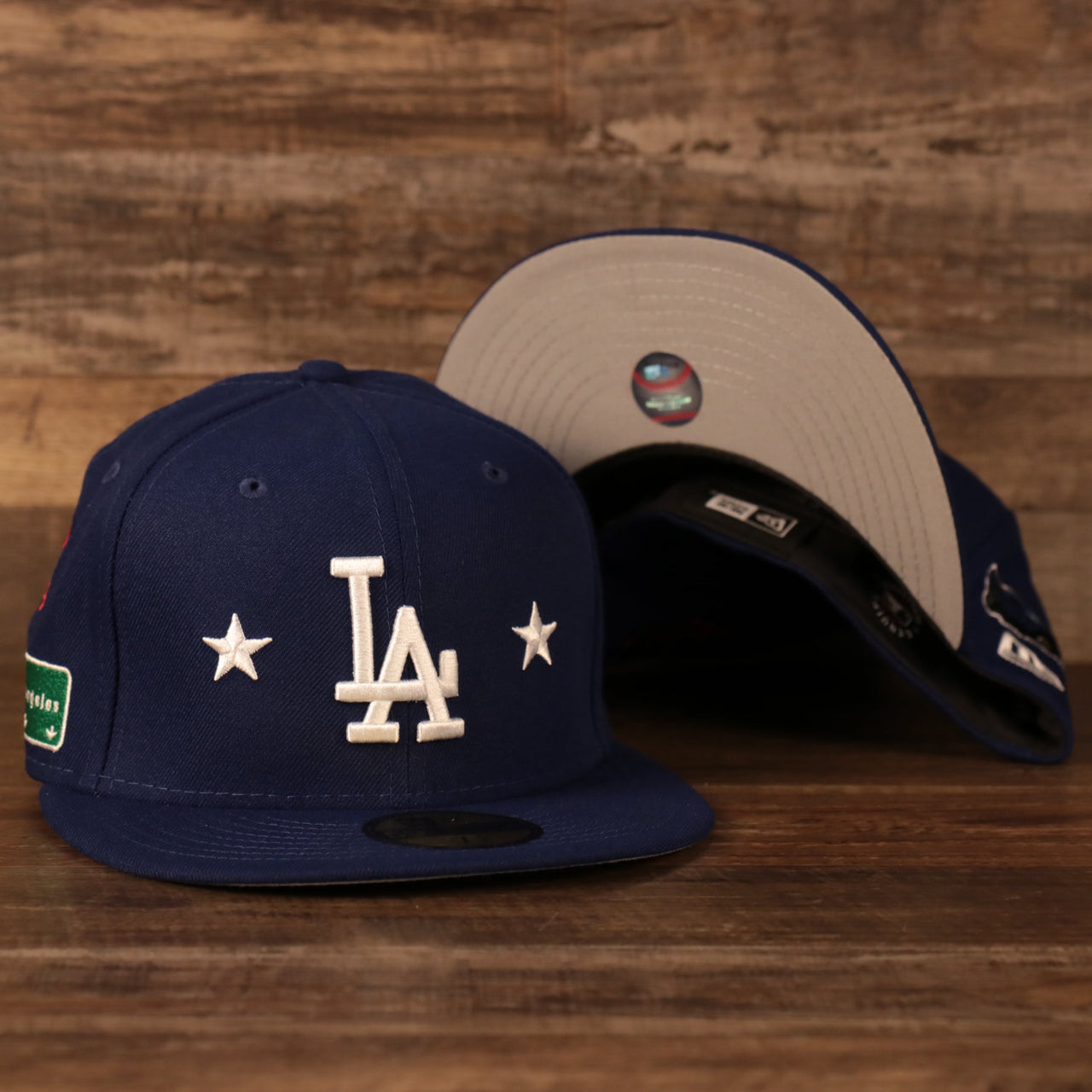 Los Angeles Dodgers City Transit All Over Side Patch Gray Bottom 59Fifty Fitted Cap