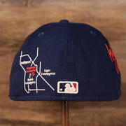 Back of the Los Angeles Dodgers City Transit All Over Side Patch Gray Bottom 59Fifty Fitted Cap