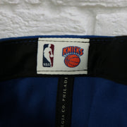 NBA label on the New York Knicks Snapback Hat | 3M Reflective Mitchell and Ness Vintage Knicks Snapback Cap