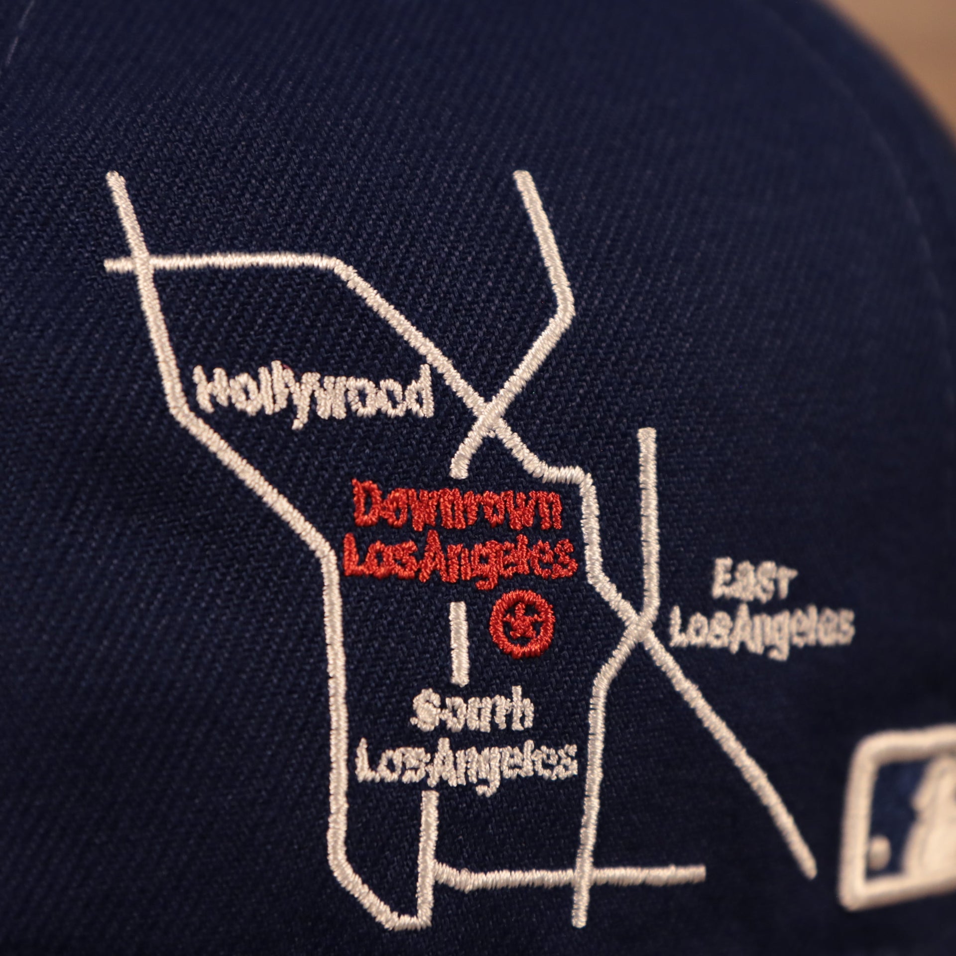 City Transit Map of Los Angeles of the Los Angeles Dodgers City Transit All Over Side Patch Gray Bottom 59Fifty Fitted Cap