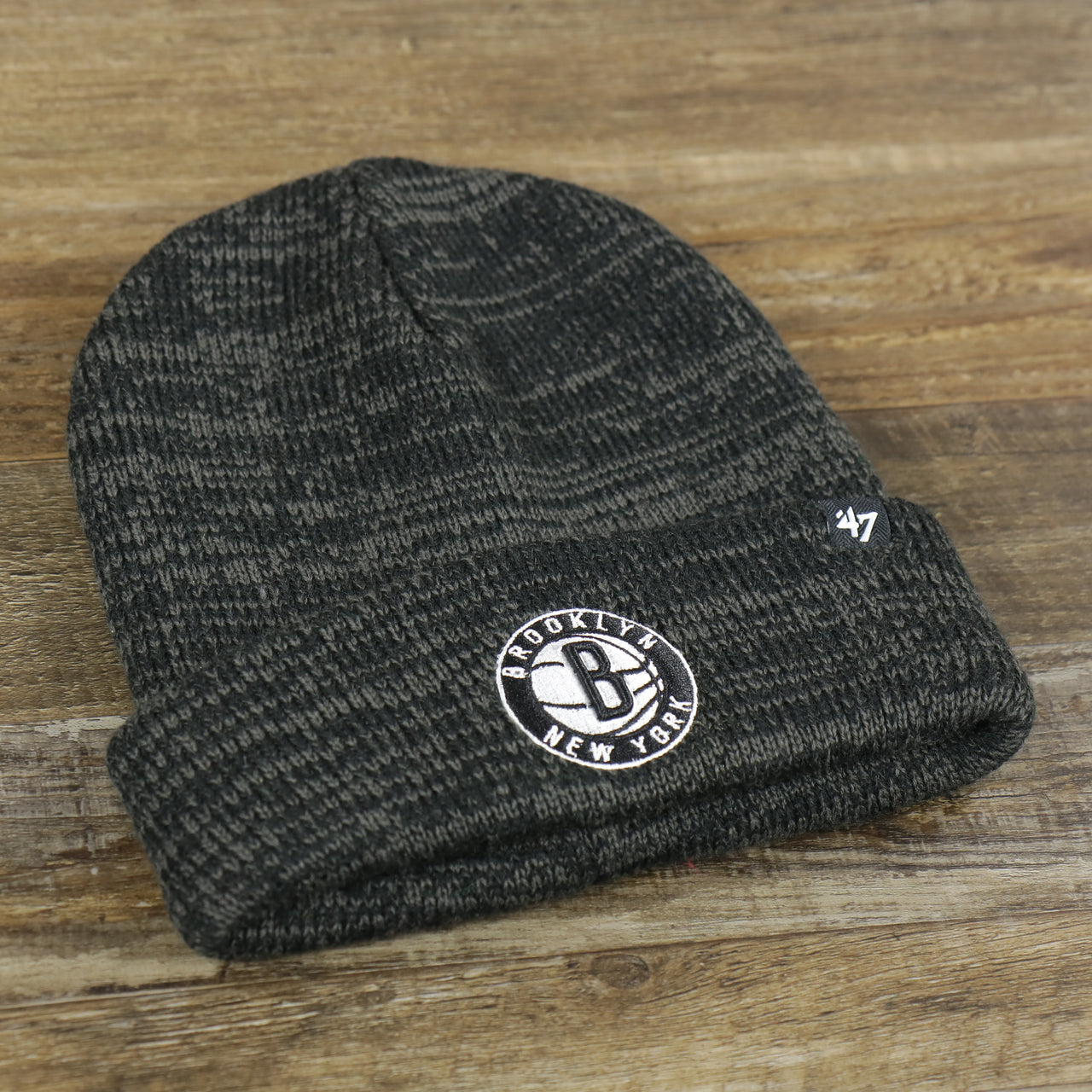 Brooklyn Nets Brain Freeze Thick Knit Cuffed Winter Beanie | Black Winter Beanie