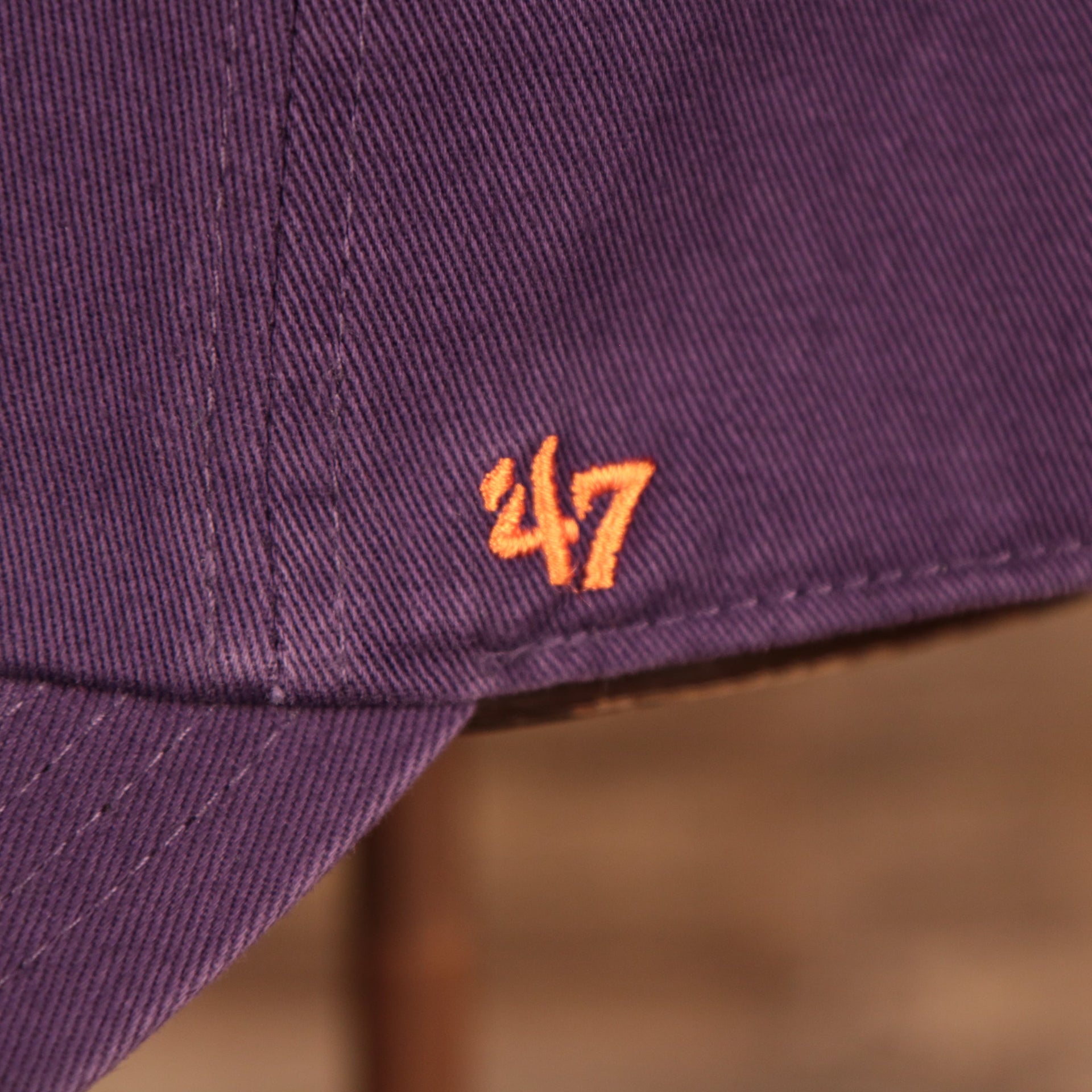 47 brand logo Clemson Tigers Purple Adjustable Dad Hat