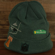back side of the Philadelphia Eagles "City Transit" 59Fifty Fitted Matching All Over Side Patch Beanie