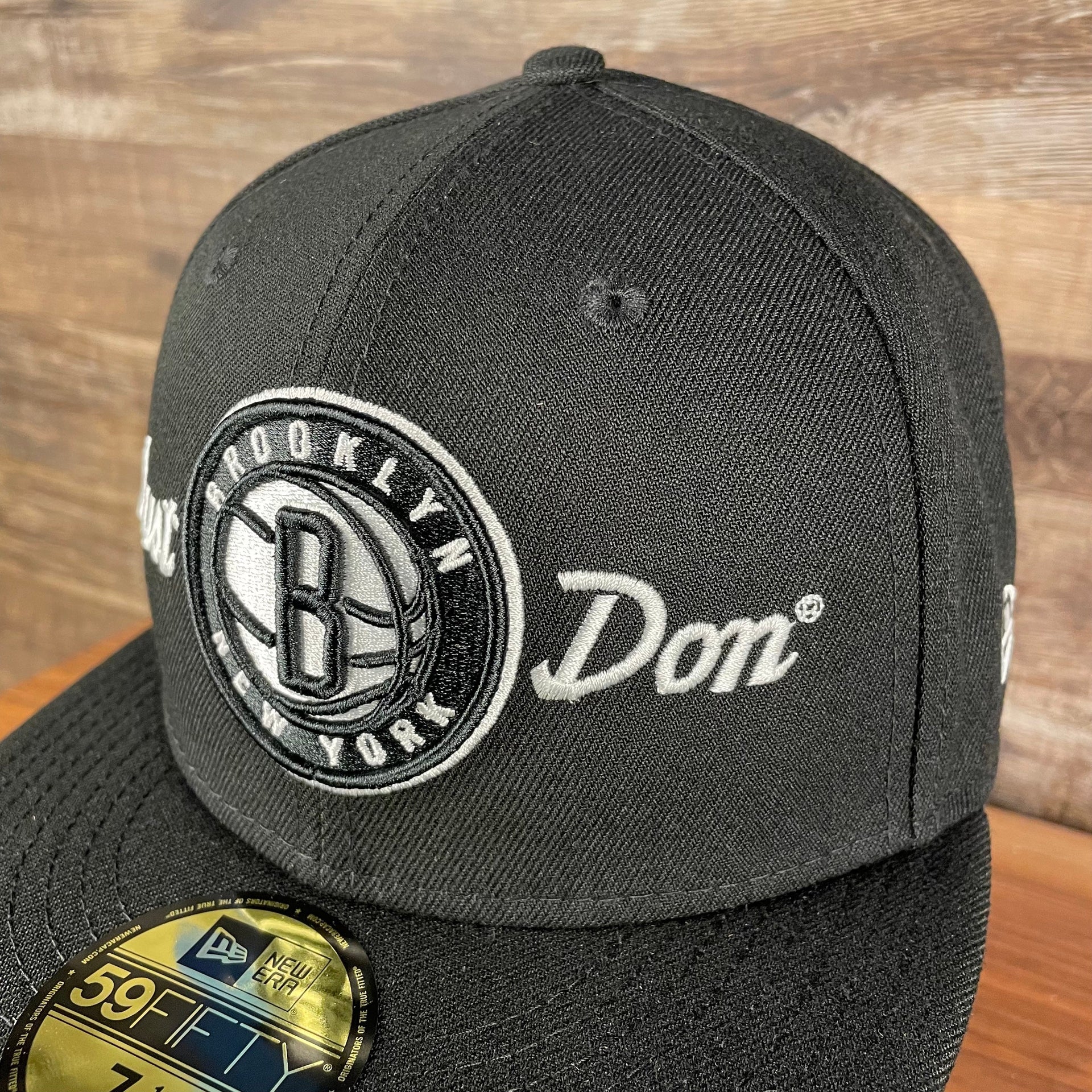 Just Don X nba Just Don X NBA Brooklyn Nets All Star Weekend Black 59Fifty Fitted Cap