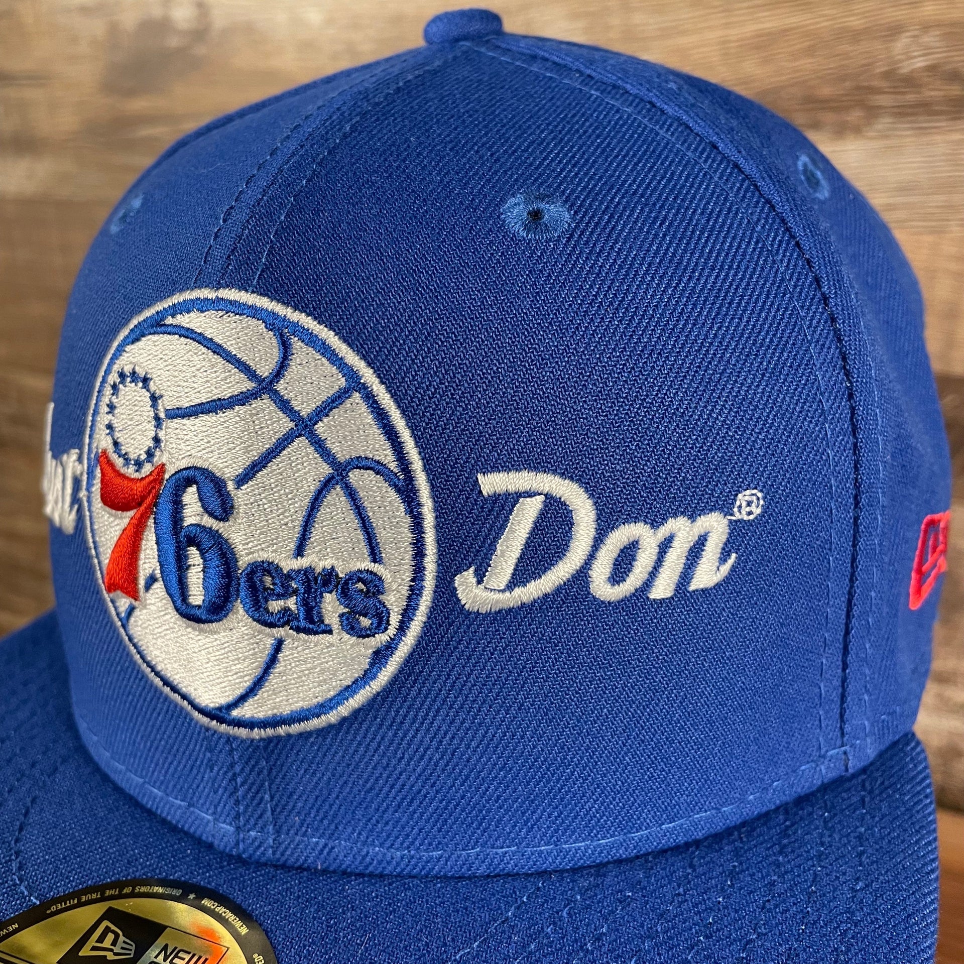 don side on the Just Don X NBA Philadelphia 76ers All Star Weekend Black 59Fifty Fitted Cap