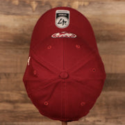 top of the Alabama Crimson Tide Logo Red Adjustable Dad Hat