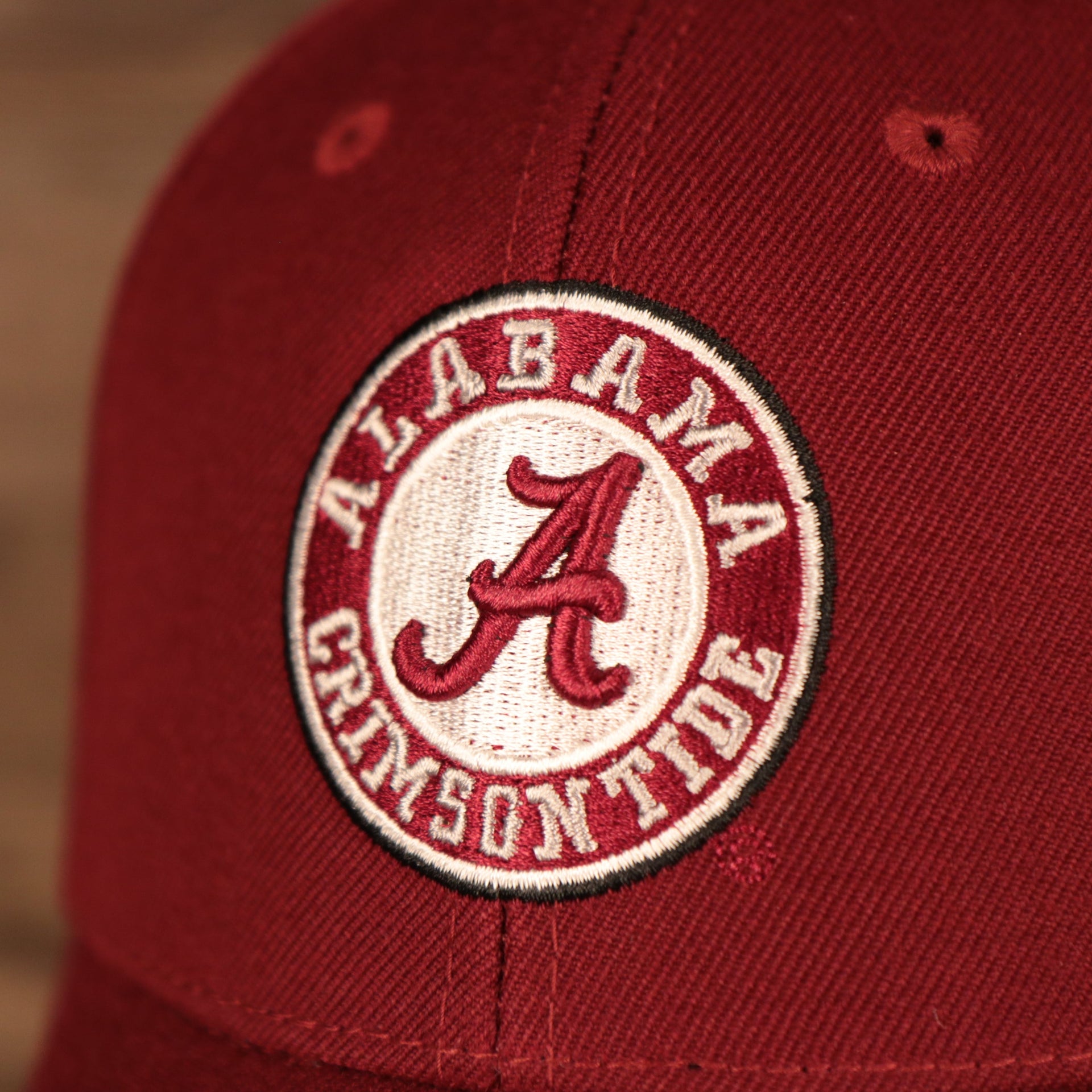 bama logo on the Alabama Crimson Tide Logo Red Adjustable Dad Hat