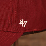 47 brand logo on the Alabama Crimson Tide Logo Red Adjustable Dad Hat