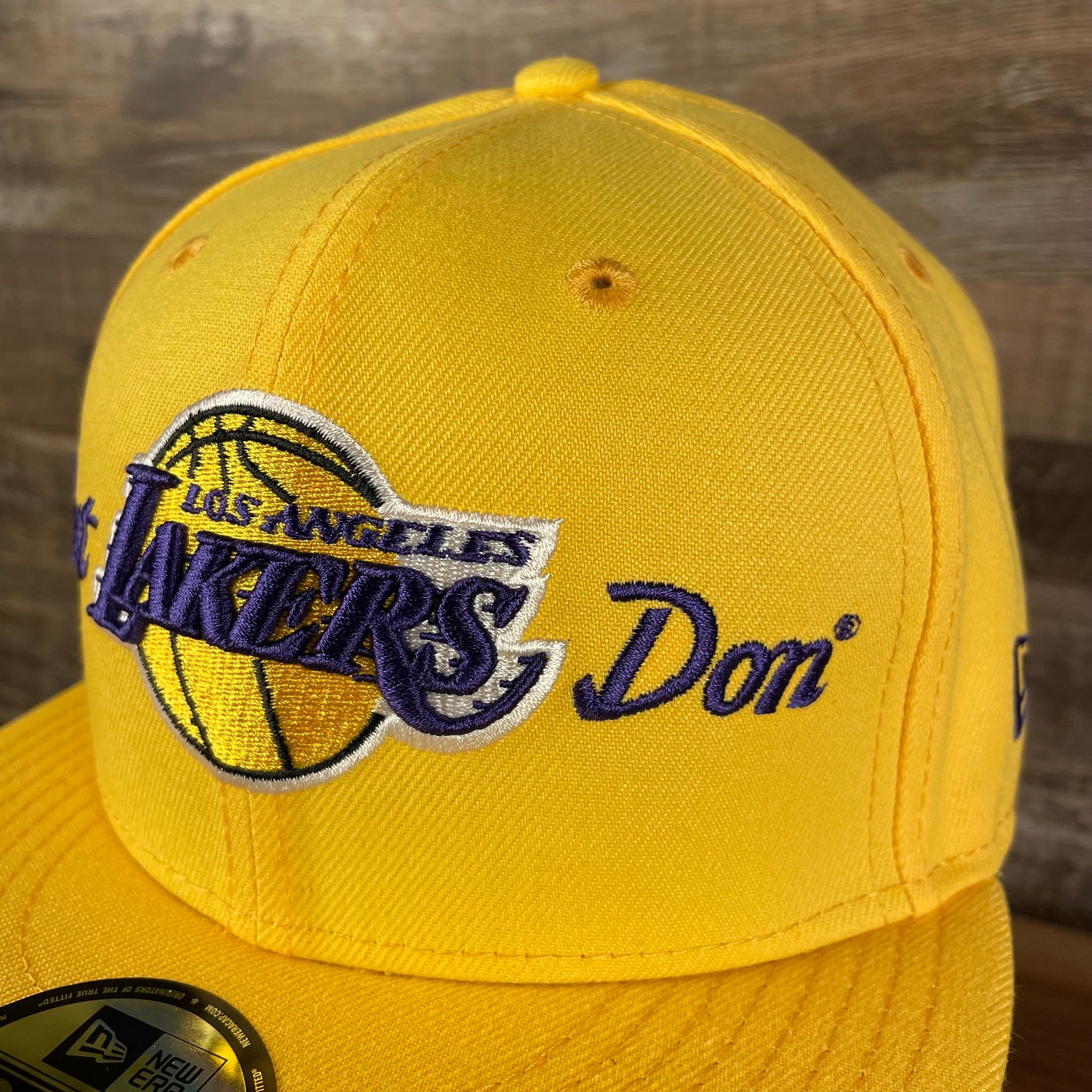 don side on the Just Don X NBA Los Angles Lakers All Star Weekend Yellow 59Fifty Fitted Cap