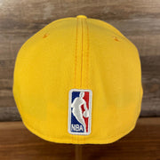 back side on the Just Don X NBA Los Angles Lakers All Star Weekend Yellow 59Fifty Fitted Cap