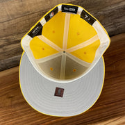 under visor on the Just Don X NBA Los Angles Lakers All Star Weekend Yellow 59Fifty Fitted Cap