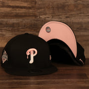Philadelphia Phillies 2008 World Series Side Patch Drip Logo Pink Bottom 9Fifty Snapback Hat