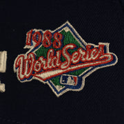 1988 world series logo Los Angeles Dodgers Cooperstown "Championship Rings" All Over Side Patch Gray Bottom 59FIFTY Fitted Cap