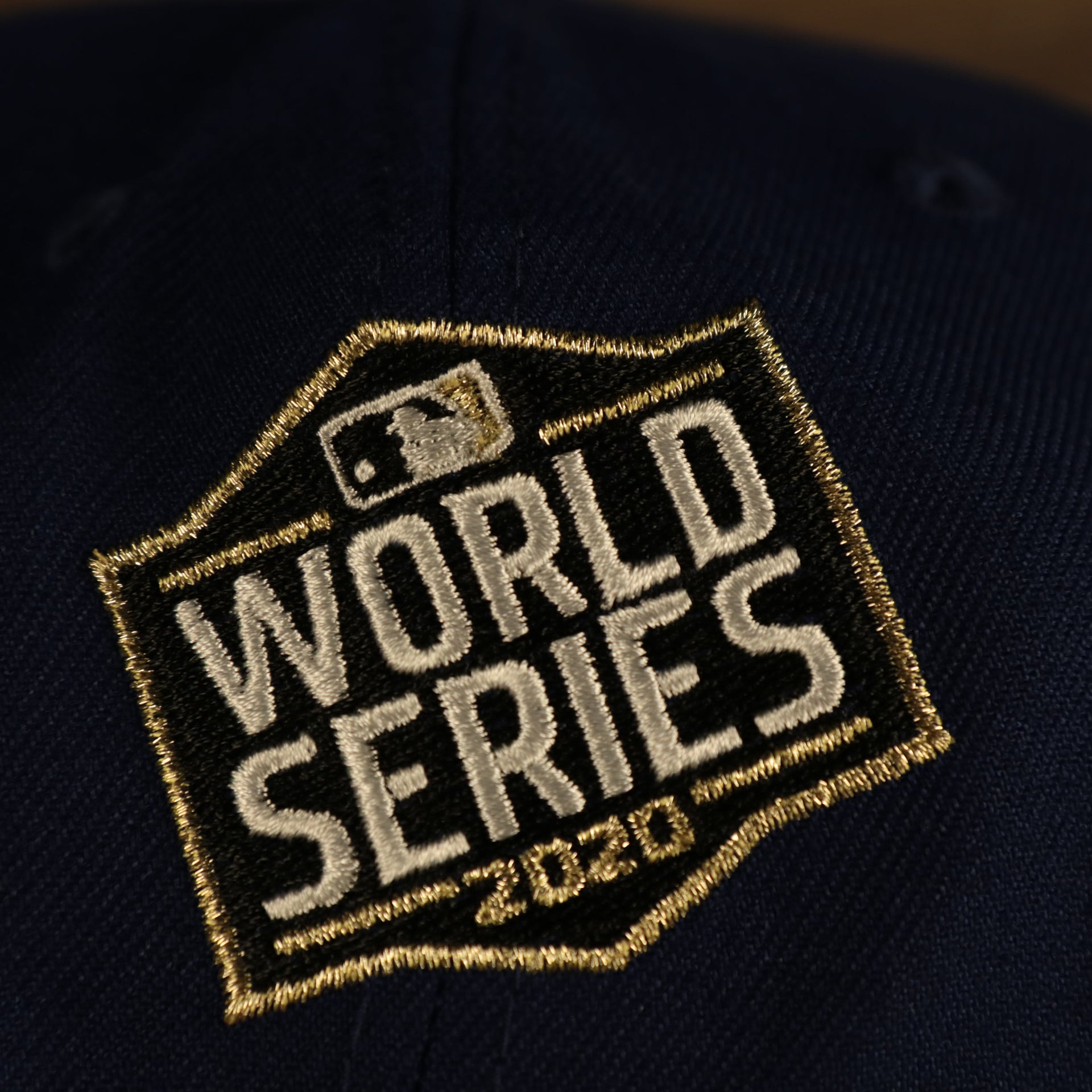 world series 2020 logo Los Angeles Dodgers Cooperstown "Championship Rings" All Over Side Patch Gray Bottom 59FIFTY Fitted Cap