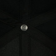 '47 brand metal interior button on the Philadelphia Eagles 2023 NFC Conference Champions Locker Room Black MVP Dad Hat