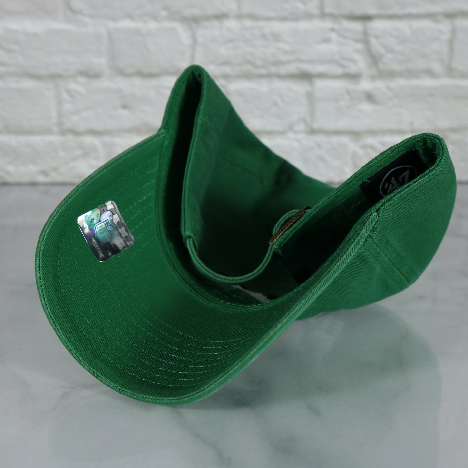 Kelly green undervisor on the Philadelphia Eagles Throwback Logo "Fly Eagles Fly" Kelly Green Retro Clean Up Dad Hat