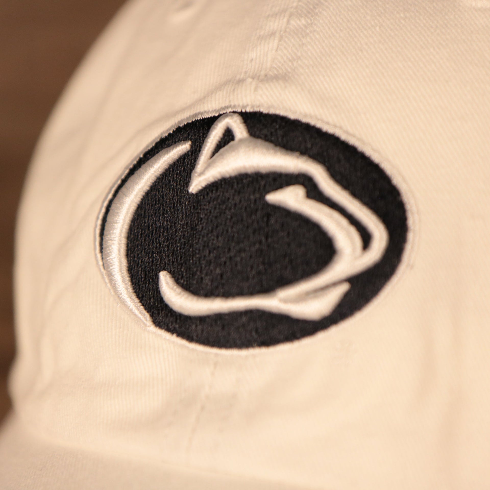 penn state logo Penn State Nittany Lions White Adjustable Dad Hat